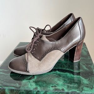 Etienne Aigner Heeled Oxfords